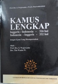 Kamus Lengkap Inggris-Indonesia, Indonesia-Inggris